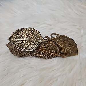 Bronze Metal Leaf Napkin Set of 4